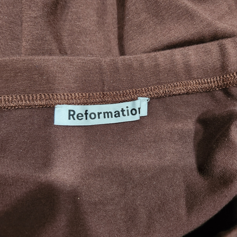 Reformation Brown Foster Knit Skirt - Picture 4 of 4